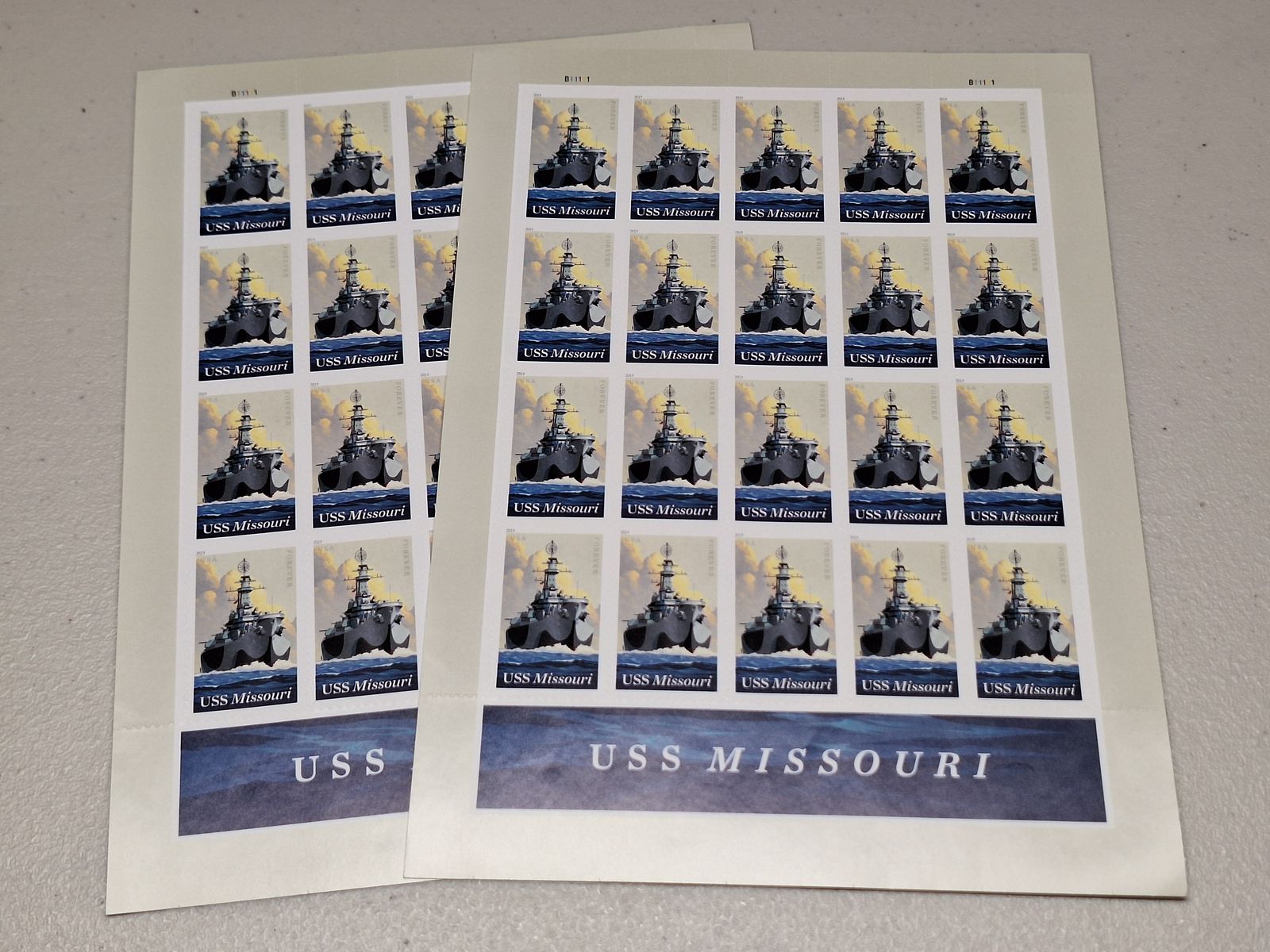 USS Missouri Commemorative Forever Postage Stamps