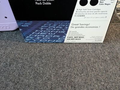 HP 55X 2-pack High Yield Black Original LaserJet Toner Cartridges, CE255XD