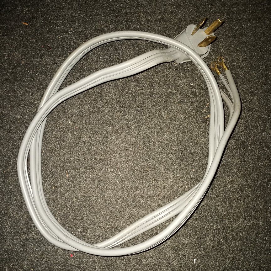 6-foot, 3-prong Electric Dryer Cord Plug