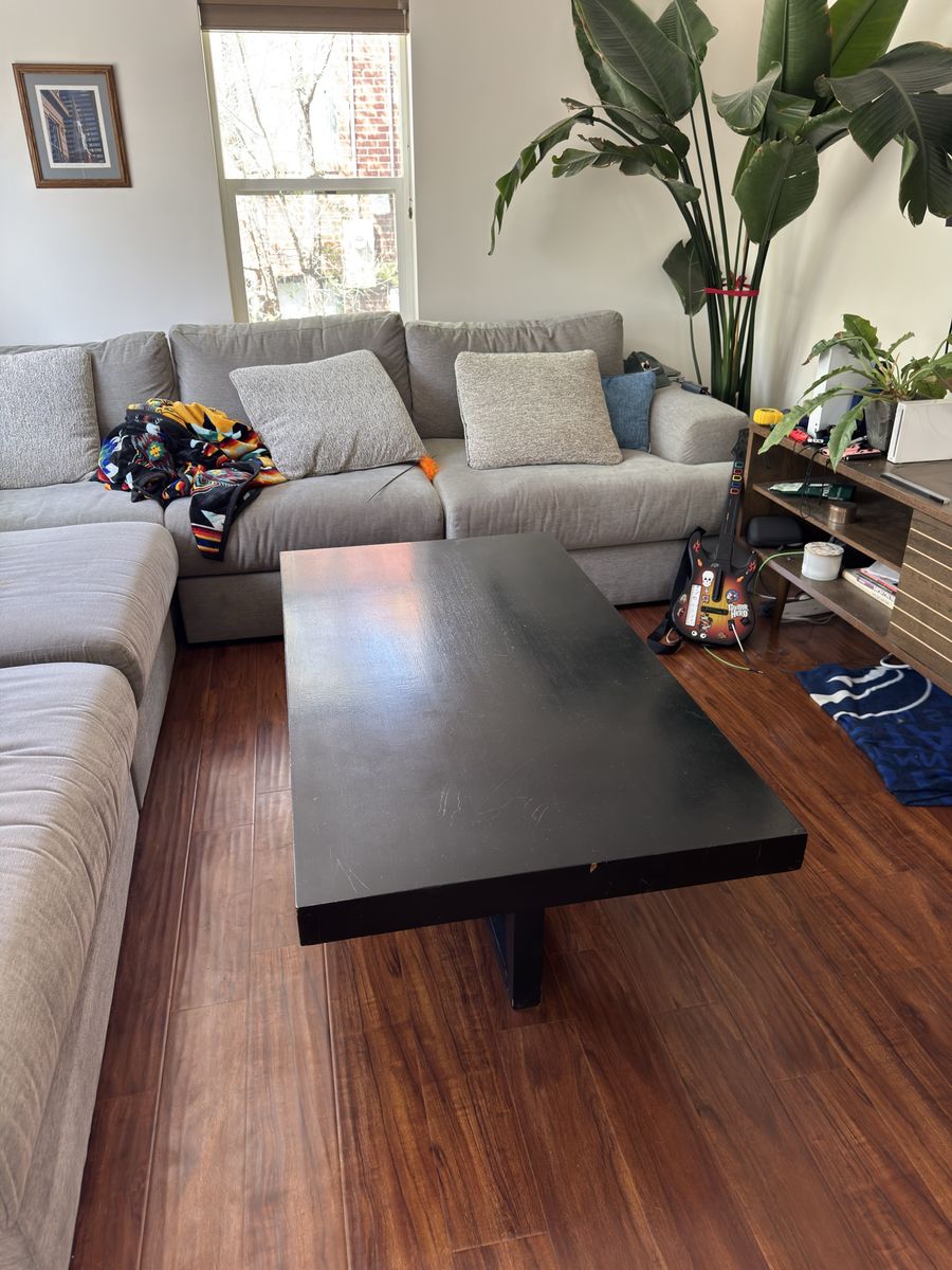 Wood Black Coffee Table