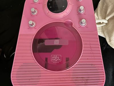 The Singing Machine SMG303P Pink Portable CD+G Karaoke Player