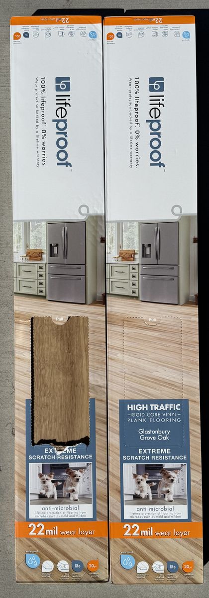 Lifeproof Glastonbury Grove Oak Waterproof Click Lock Luxury Vinyl Plank Flooring