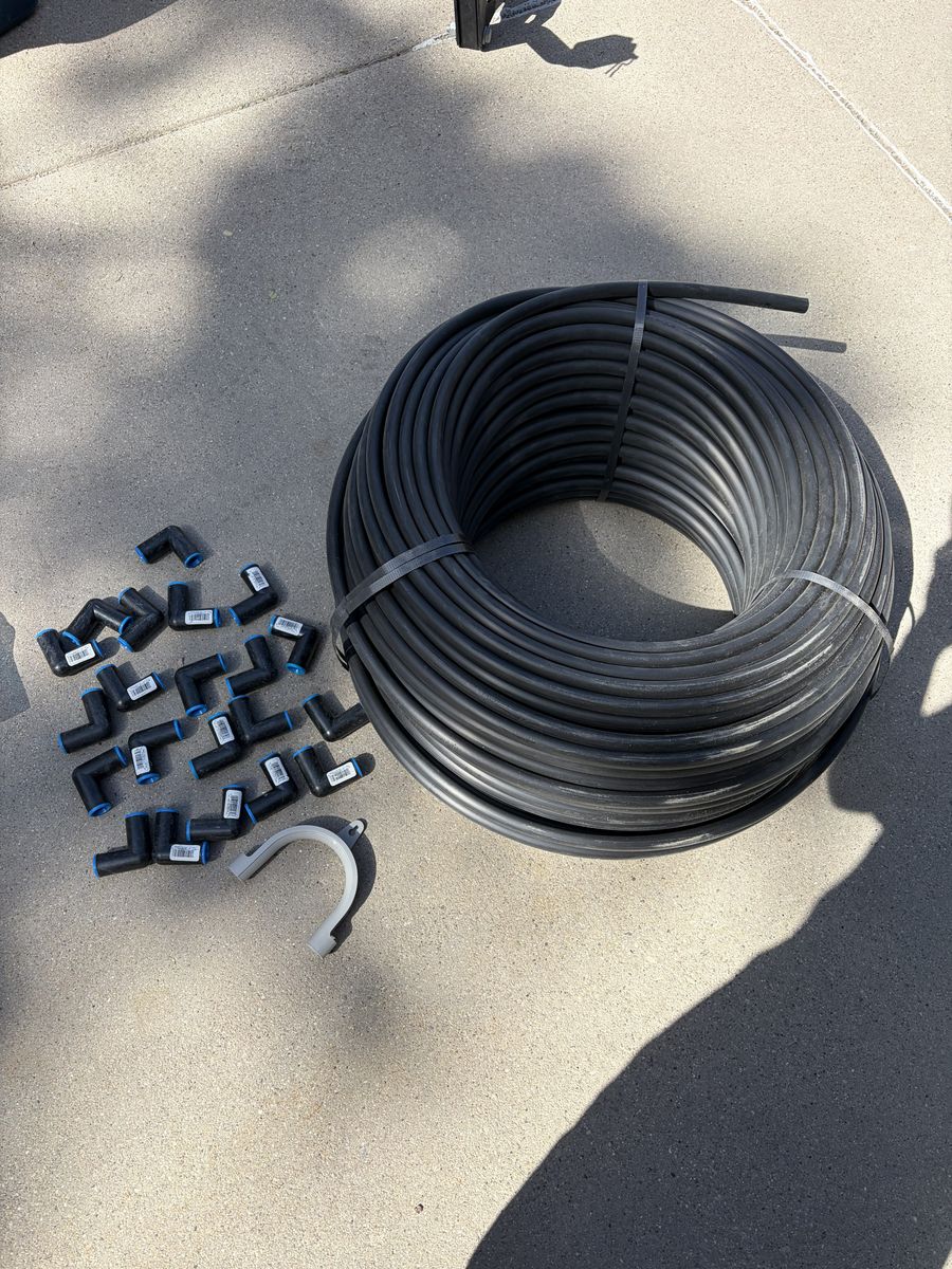 Garden Irrigation Tubing and Fittings (1/2")