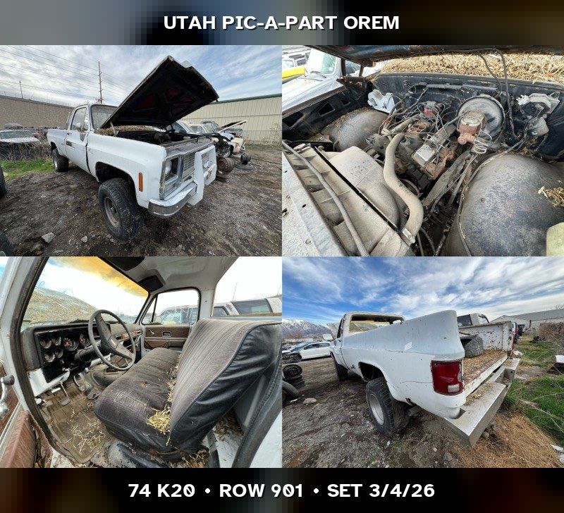 1974 Chevrolet K20 Parts - UTPAP Orem