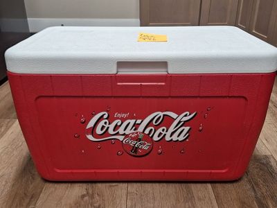 Vintage Coleman Coca-Cola Special Edition Red and White Ice Chest Cooler