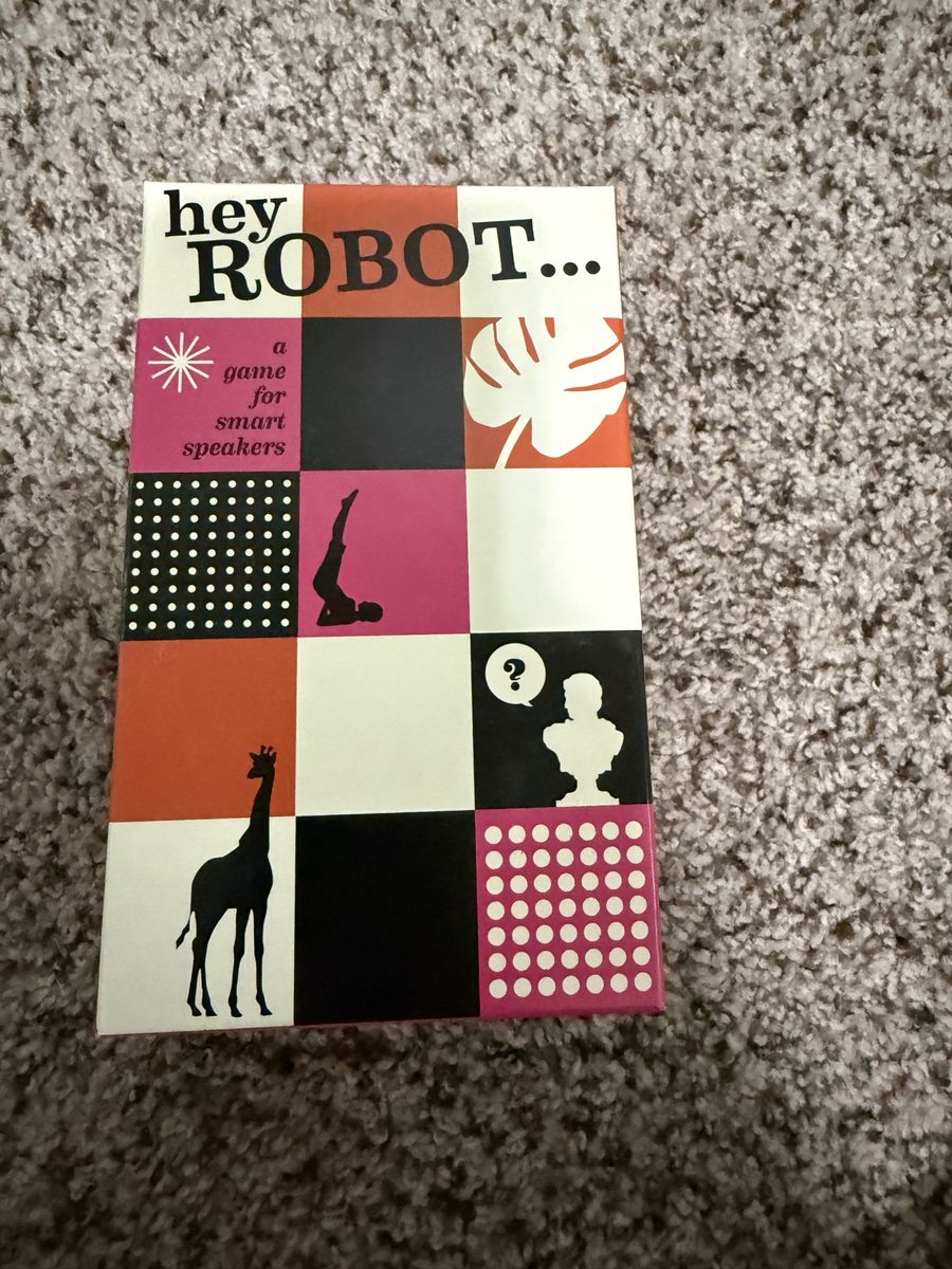 Hey Robot: A Game for Smart Speakers - Board Game with Cards, Tokens, and Game Board