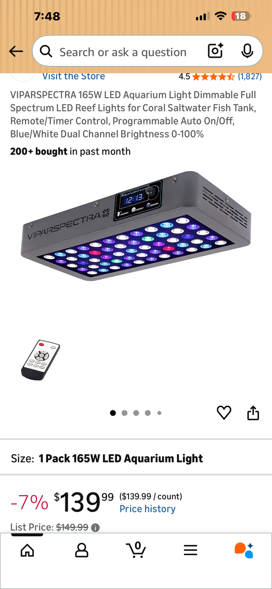 Aquarium full spectrum light