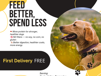 High-Protein Dog Food – 50lb $50 | NO Fillers + FREE First Delivery