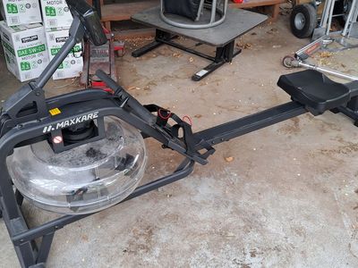 Maxkare Water Rower Exercise Machine Digital LCD Display