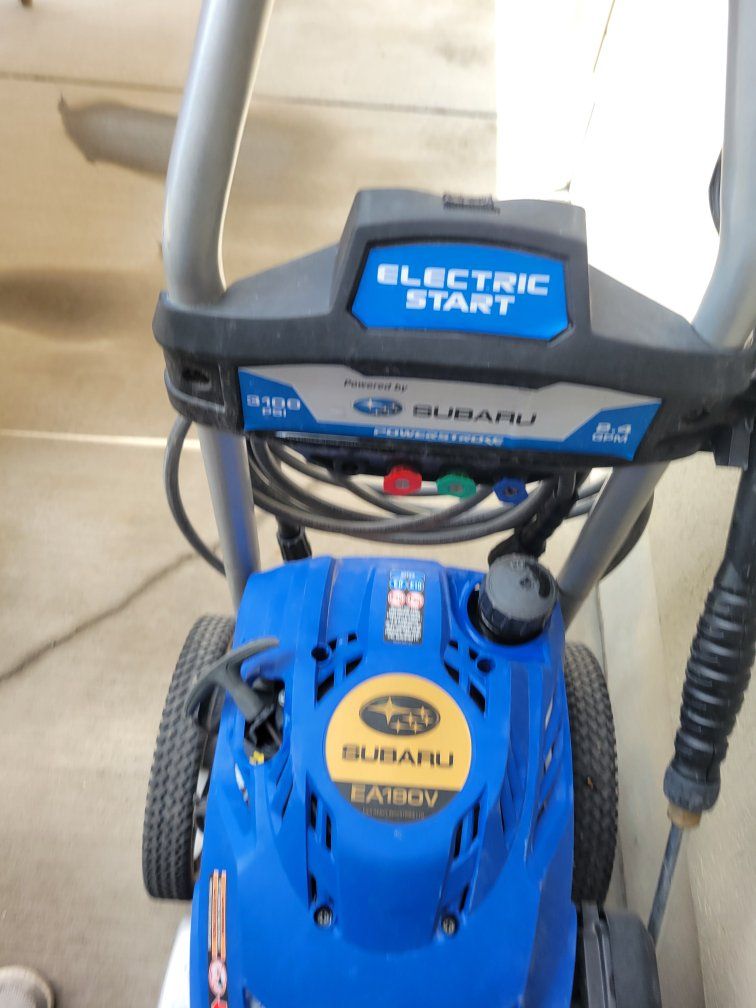 Subaru, power stroke 3100P.S I 2.4 Gpm electric start gas pressure washer