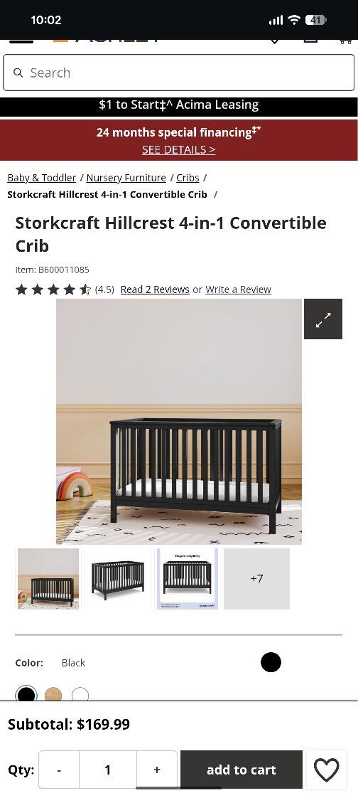 convertible crib