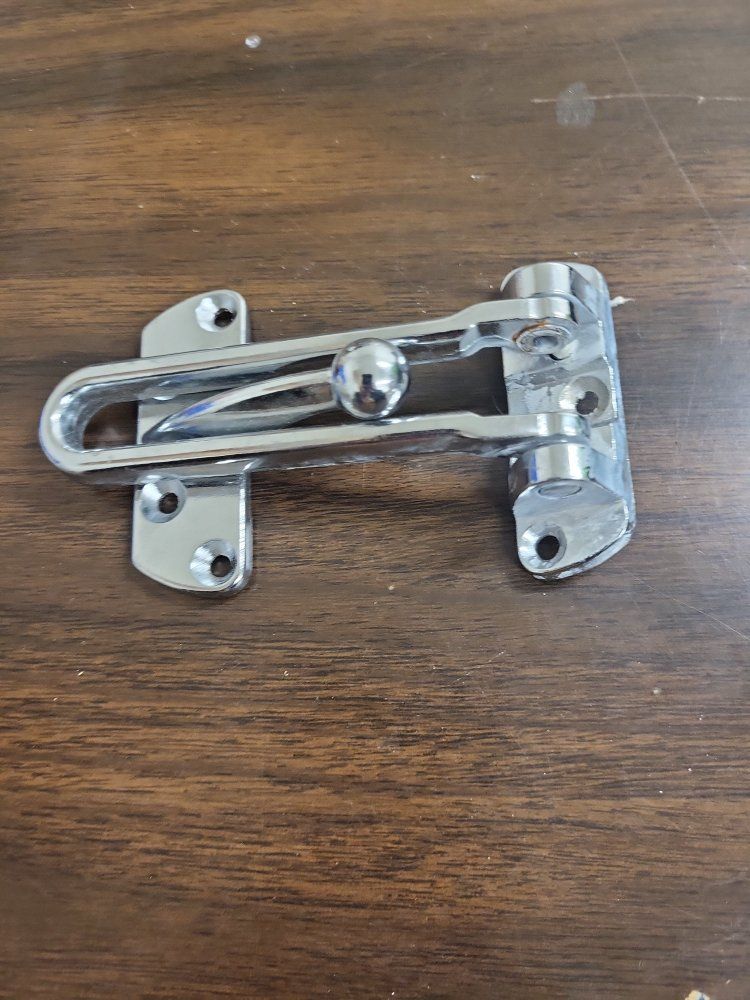 Chrome Plated Heavy Duty Door Latch Lock Security Guard Bolt