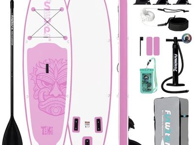 Brand New Bundle Pack Stand Up Paddle Board Inflatable Factory Sealed- Pink