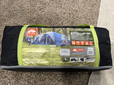 Ozark Trail 10-Person Modified Dome Tent with Screen Porch - 3 Rooms