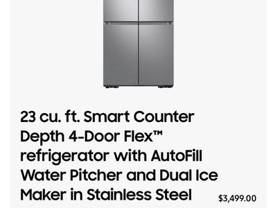 LG 23cu. ft. Smart Wi-Fi Enabled French Door Refrigerator in PrintProof Stainless Steel