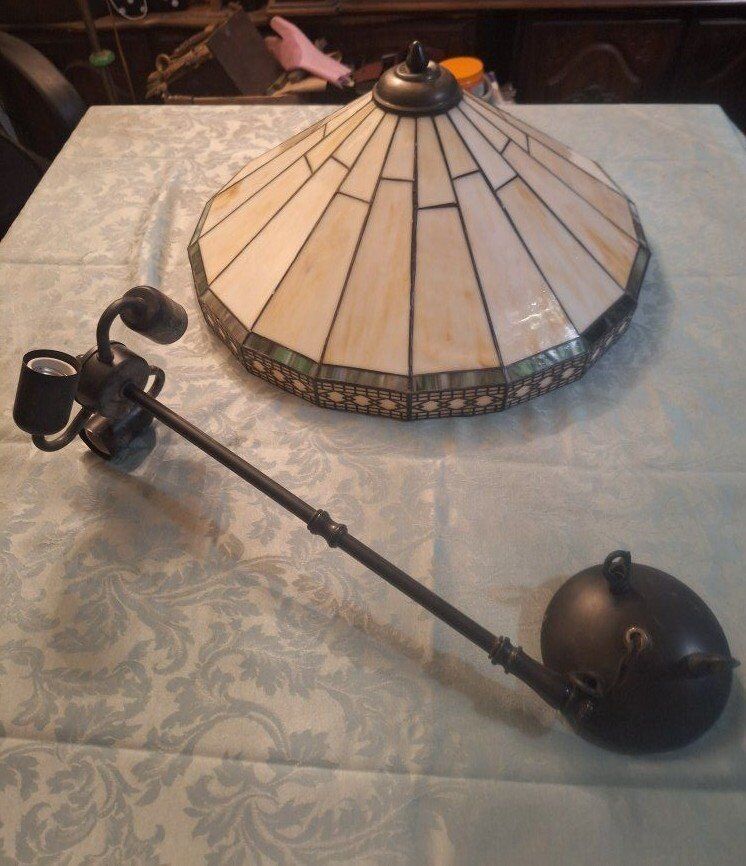 Art Deco stained glass lights.