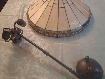 Art Deco stained glass lights.