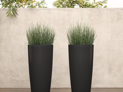 Veradek Selena 28” Tall Planters – Black (2 Available)