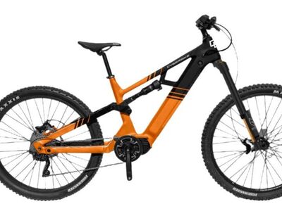 2025 Cyberbike Raptor E-MTB LG/XLG electric mountain bike 750W mid-motor, torque sensor, 203mm Hydraulic Disc Brakes