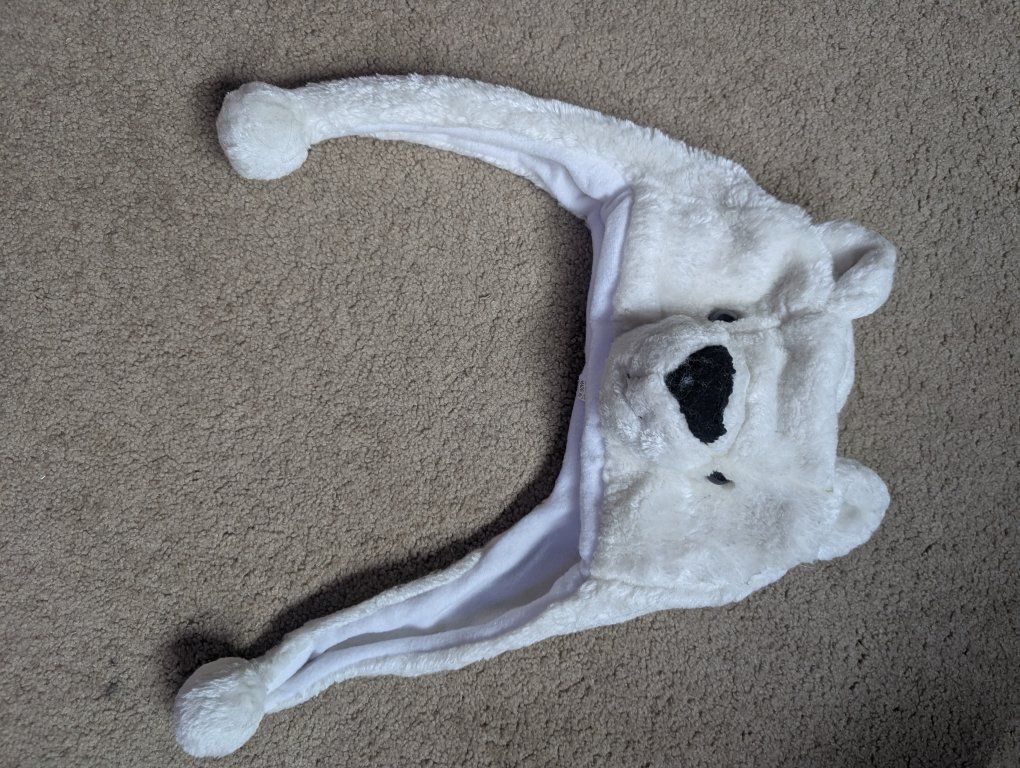 child size polar bear hat