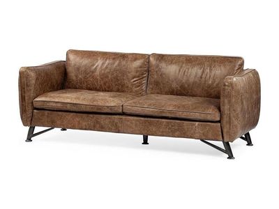 Cobain 84” Brown Leather Sofa