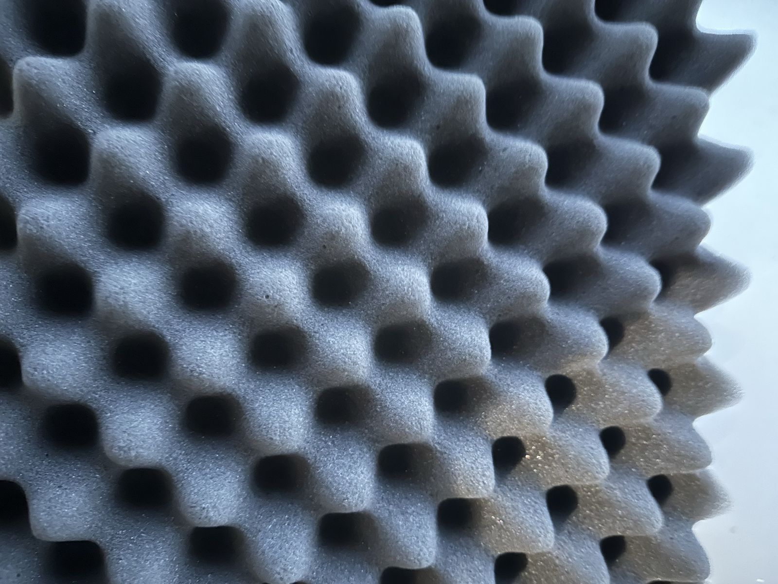 Acoustic Foam Panels, Black, 12x12 inch, Studio Sound Treatment Wedge Tiles