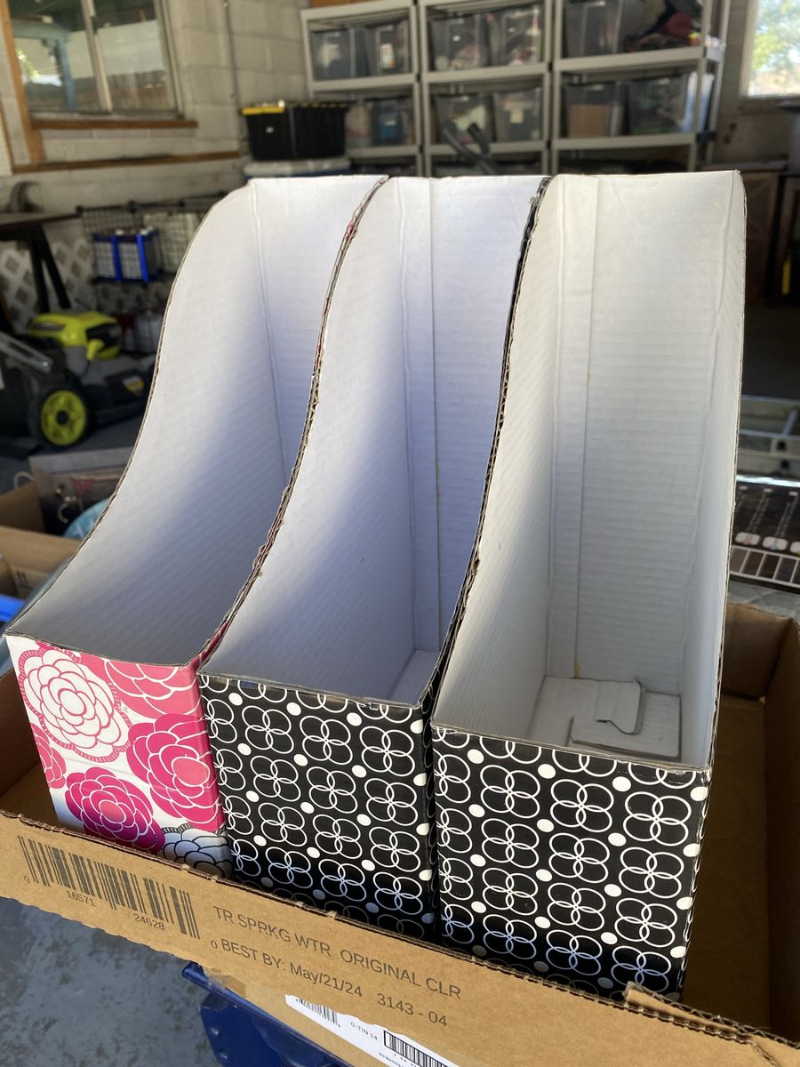 Free magazines holders, cardboard