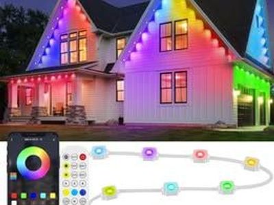 RGB LED Permanent Outdoor Eaves Lights with App and Remote Control