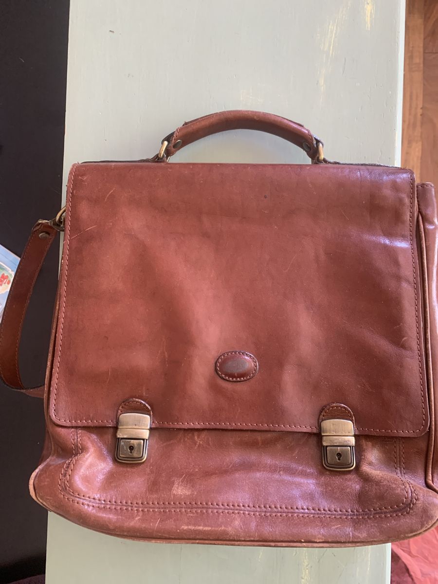 Vintage leather briefcase