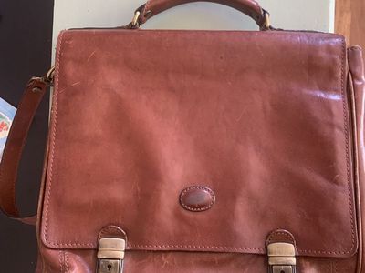 Vintage leather briefcase