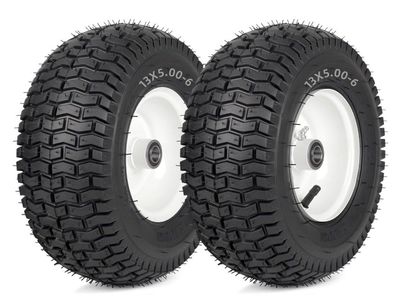 NEW!Rubber Lawn Mower Tire and Wheel, 2 Pcs