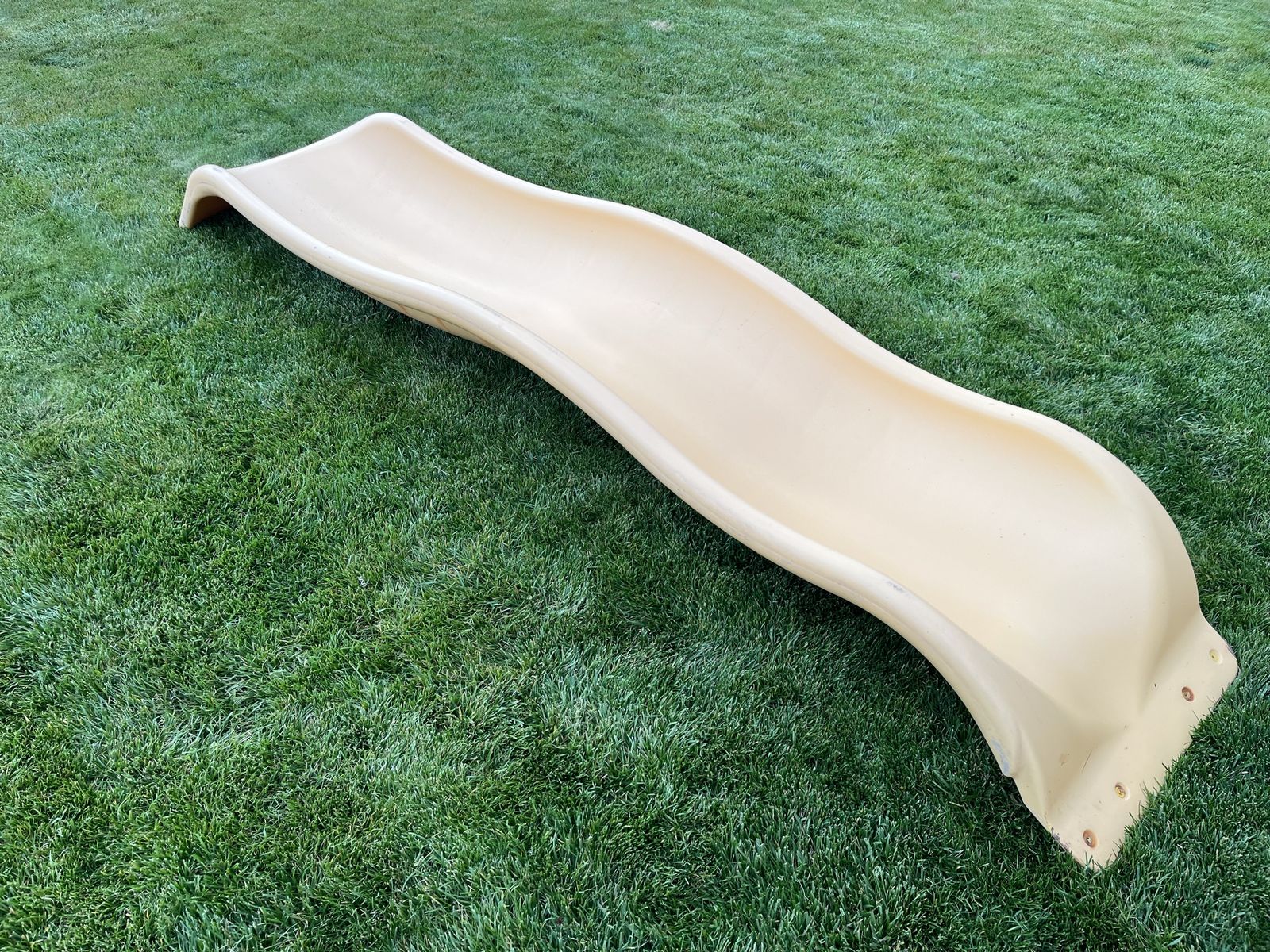 10’ thick industrial wave playground slide