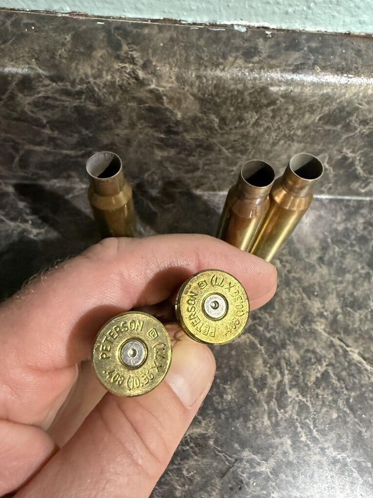Once Fired .408 Cheytac Peterson Brass