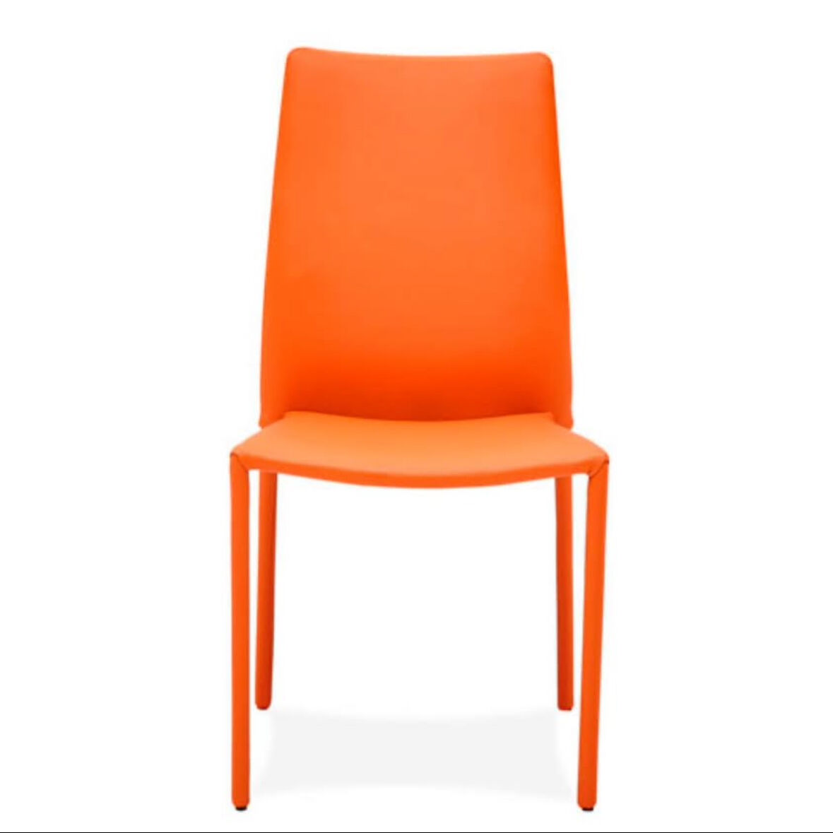 New Dining Chairs, Modern Orange Set Of Two.