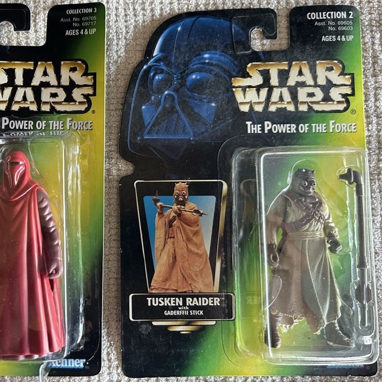 90’s Star Wars The Power of the Force Green Card Tusken Raider Action Figure.