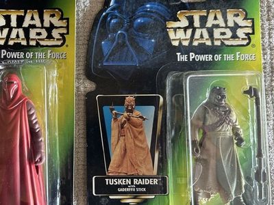 90’s Star Wars The Power of the Force Green Card Tusken Raider Action Figure.
