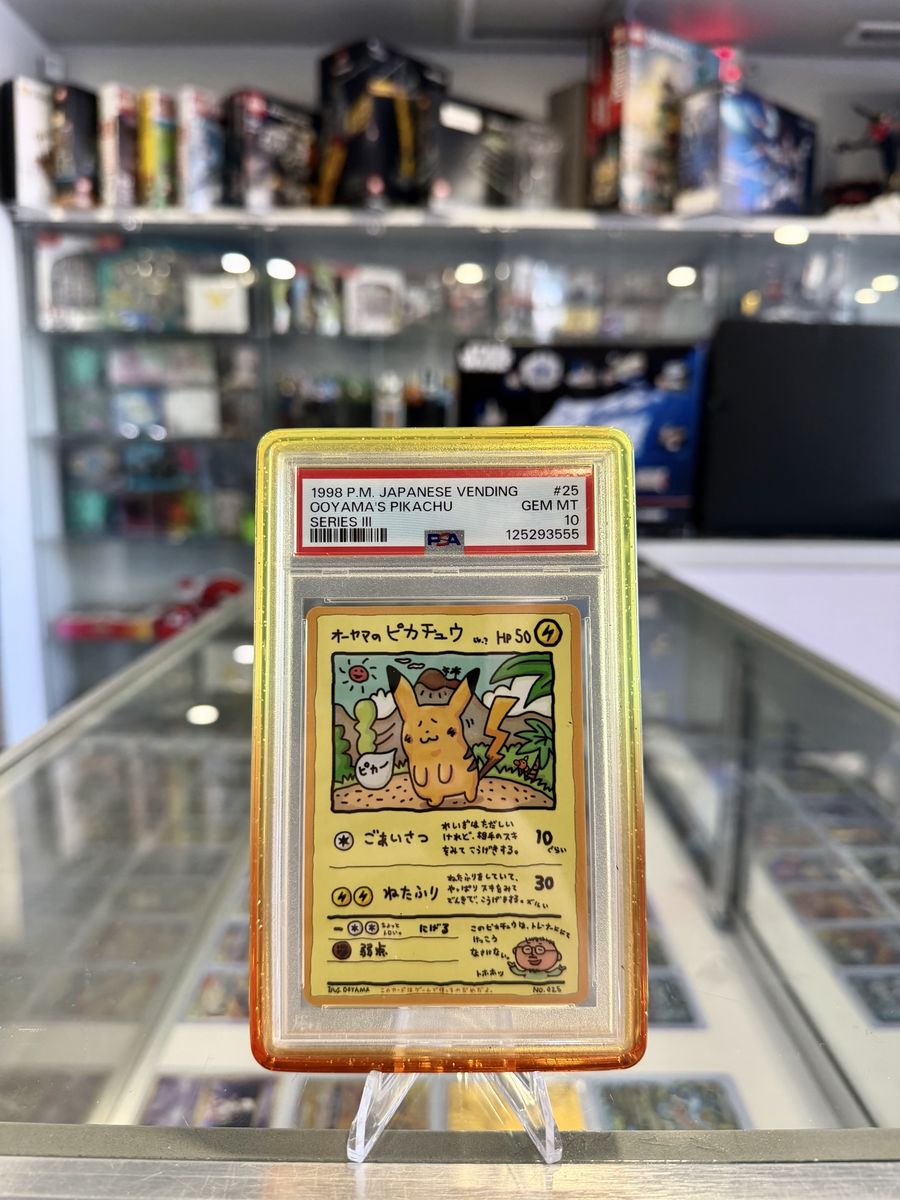 1998 Pokemon Japanese Vending Series III #25 Ooyama's Pikachu PSA 10 GEM MINT