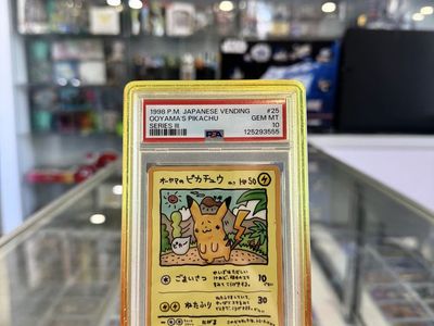 1998 Pokemon Japanese Vending Series III #25 Ooyama's Pikachu PSA 10 GEM MINT