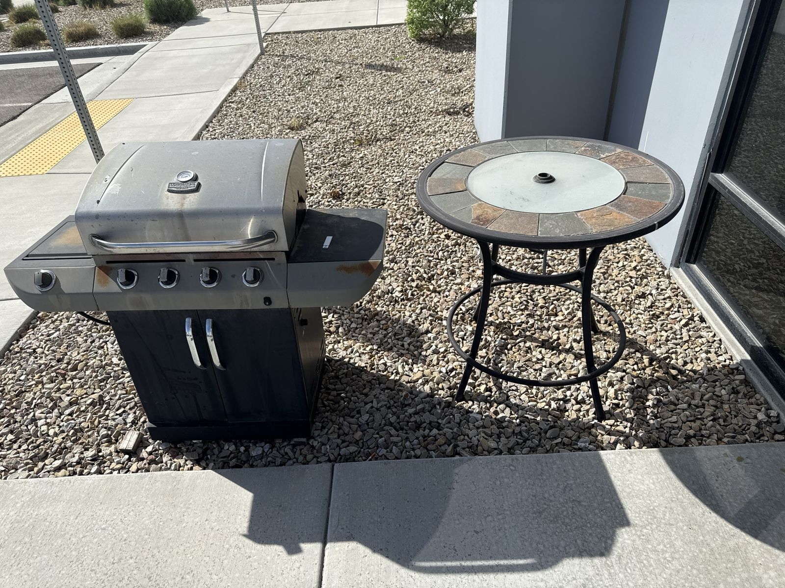 Table and BBQ