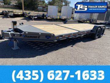 7x22 Diamond C HDT 207 Tilt Trailer - 15.5K GVWR - 14 Ply Tires