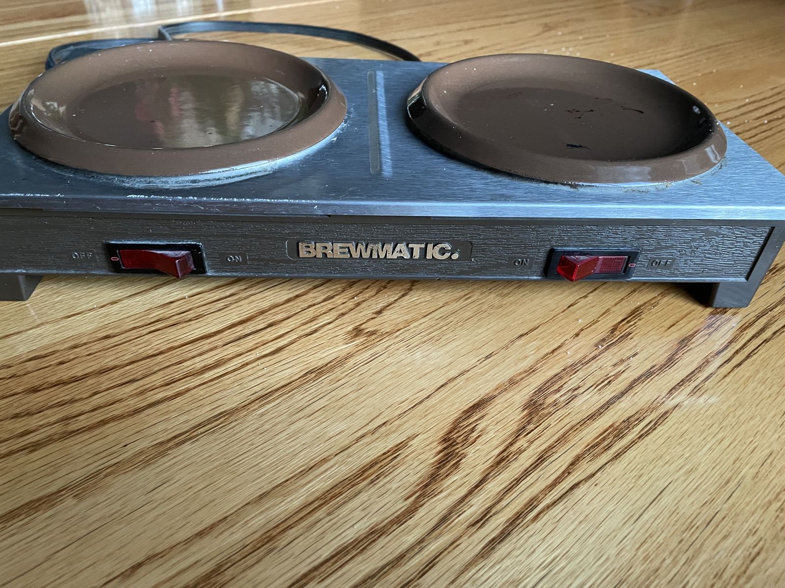 Brewmatic Coffee Pot Warmer Two Burner Stove