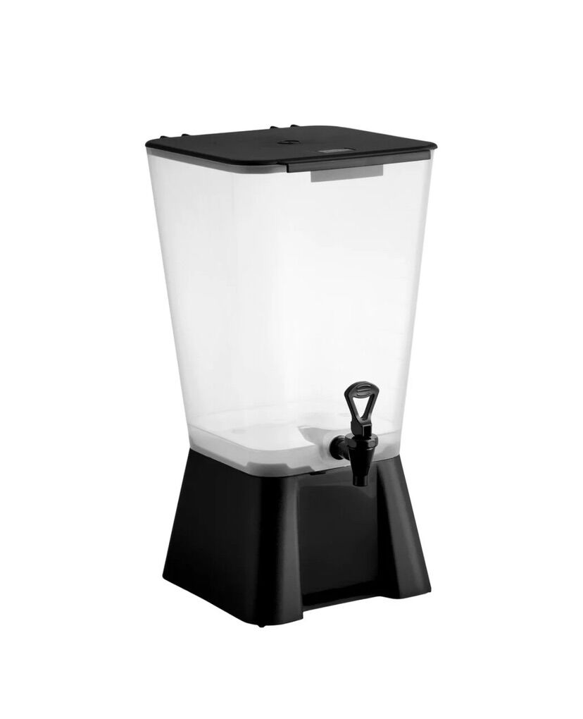 Choice 5 gallon black beverage / juice dispenser.