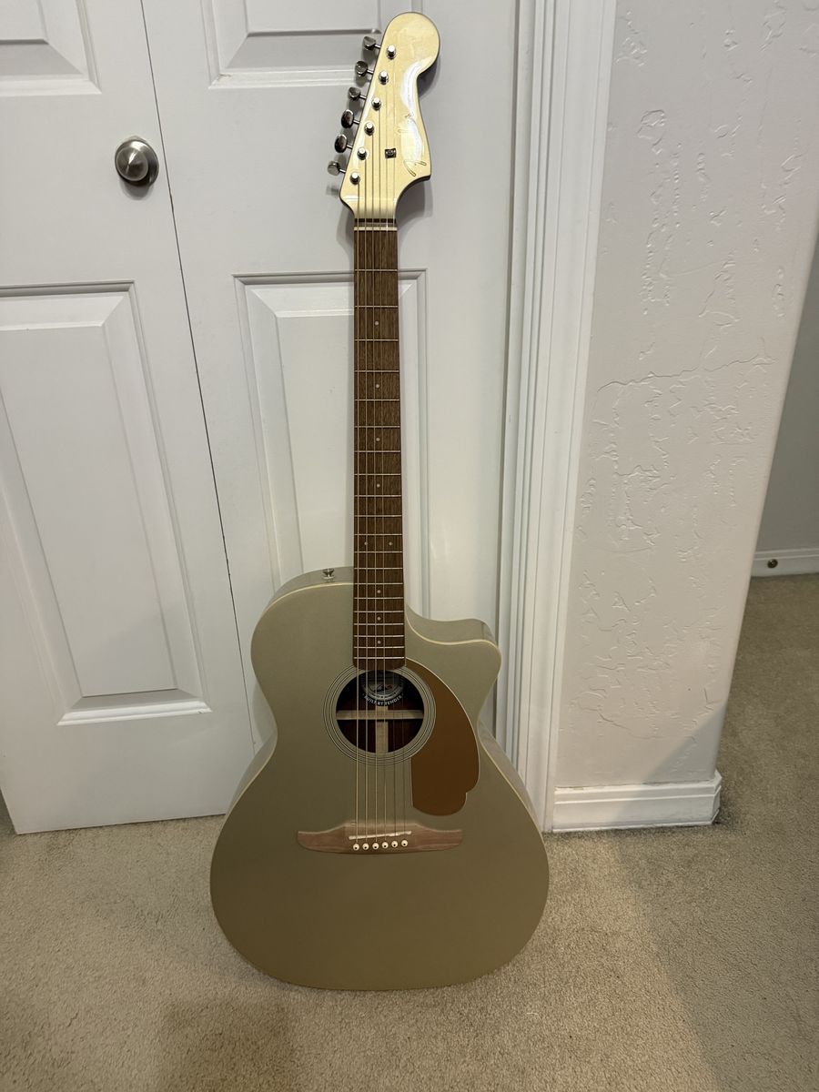 Fender Newporter Player Acoustic-Electric Guitar — Champagne