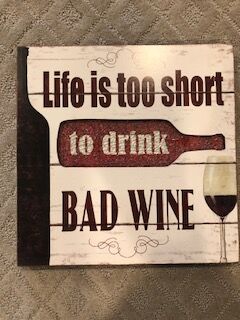 Wine Sign 12 x 12