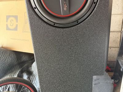 12” subwoofer box and amplifier Chevy Silverado/GMC sierra 2019-2025