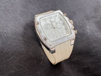 White High Fashion Wrist Watch Square Face