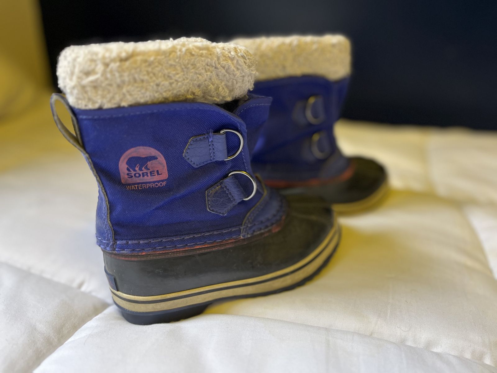 Kids Blue Sorel Boots Size 11