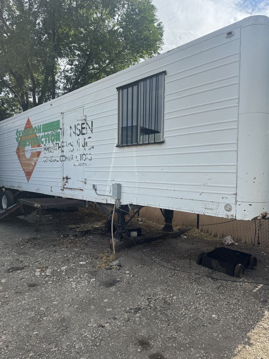 Office trailer with storage