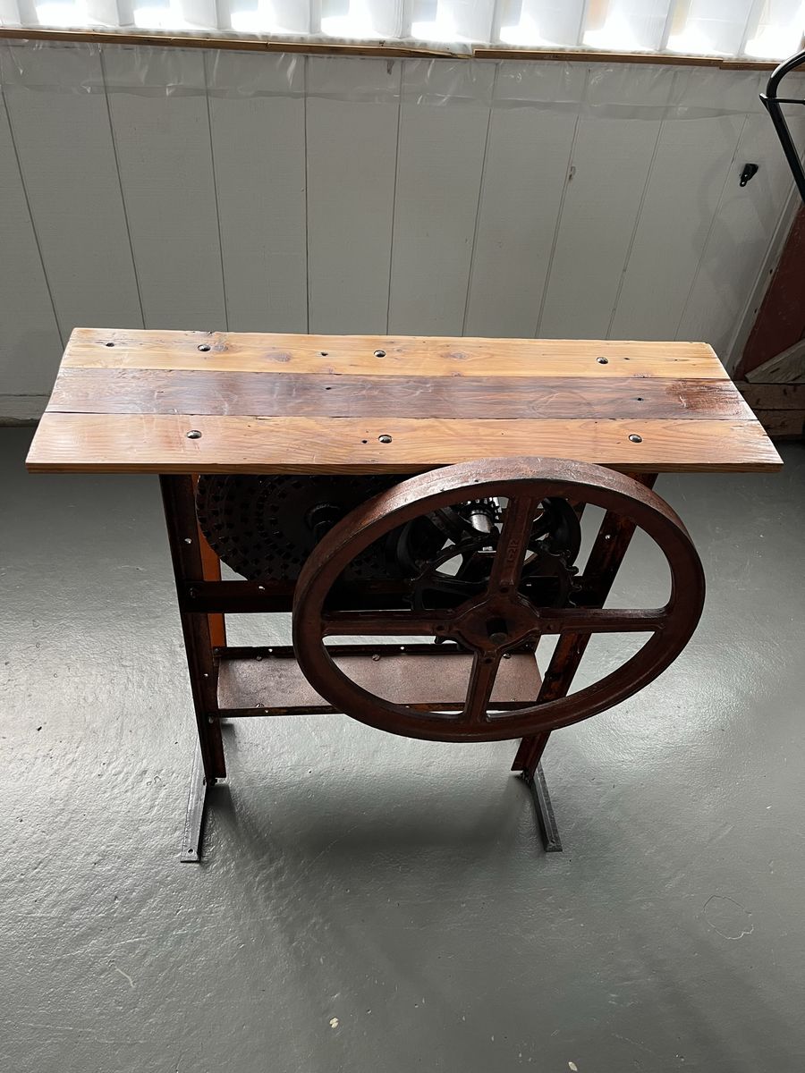 Custom corn shelter table