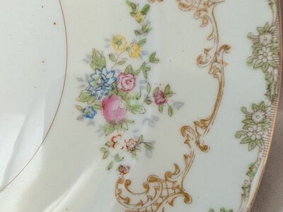 90+ Pc National China Made in Japan Floral Gold Di